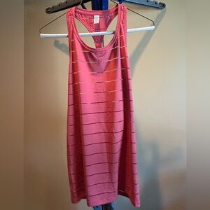 NWT Athleta Coral Stripe Mesh Racerback Chi Tank - Medium